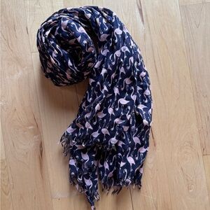 Flamingo print scarf or sarong
